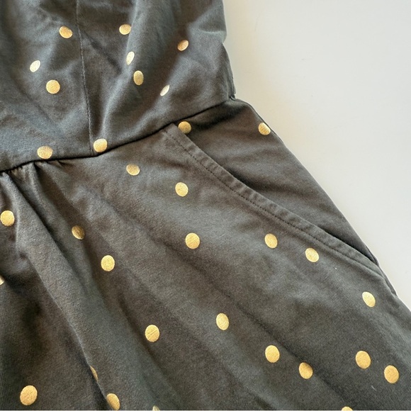 Boden-Melinda Green and Gold- Polka Dot- Tank Dress-Pockets-Spring- Size 8 - Picture 10 of 12